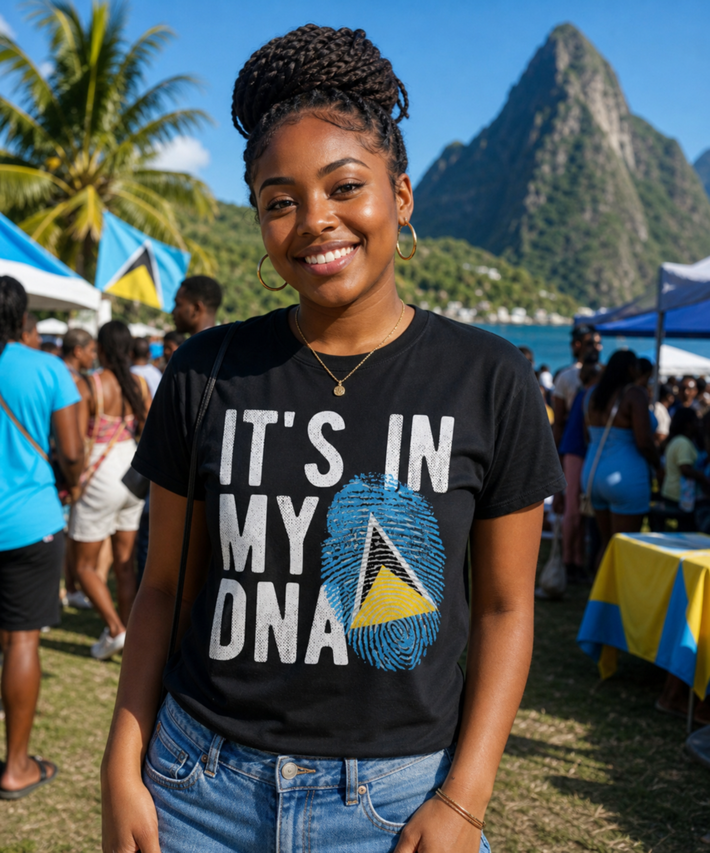 "IT'S IN MY DNA" Saint Lucia Tee