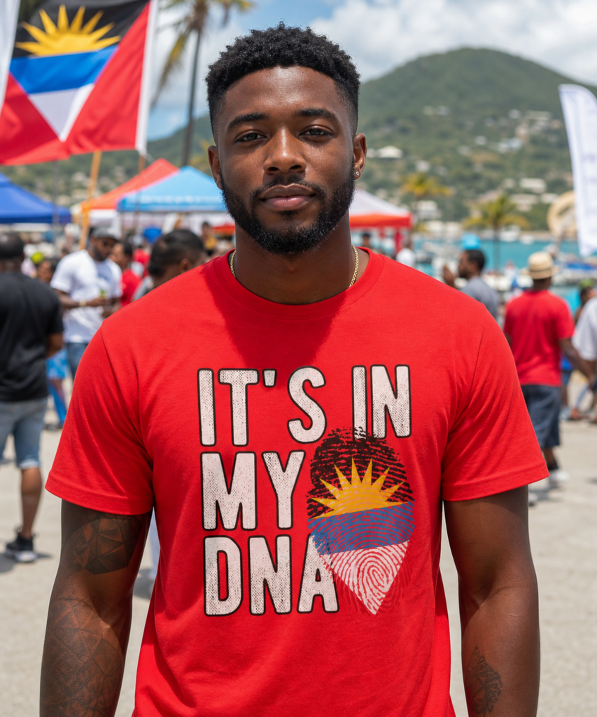 "IT'S IN MY DNA" Antigua Tee
