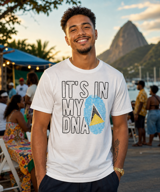 "IT'S IN MY DNA" Saint Lucia Tee